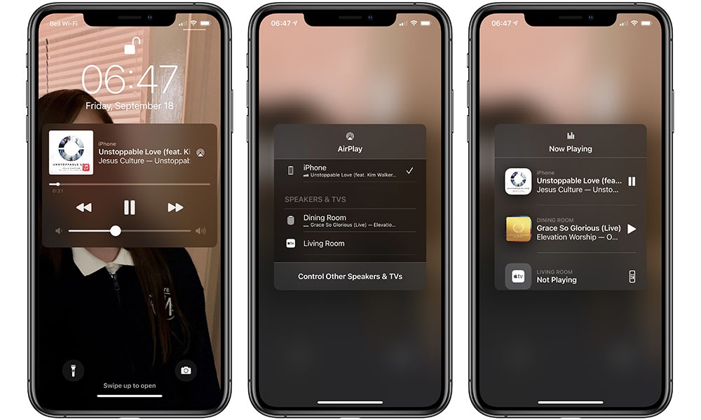 iOS 14.2 Music Controls