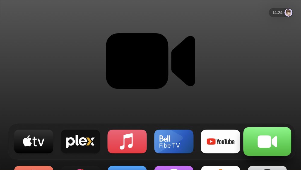 tvOS 17 beta 1 FaceTime app