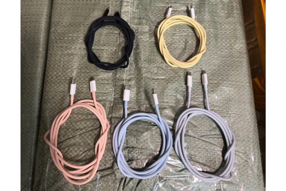 iPhone 15 colorful USB C cables leak