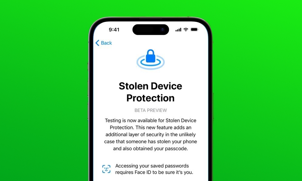 iOS 17.3 beta 1 Stolen Device Protection hero